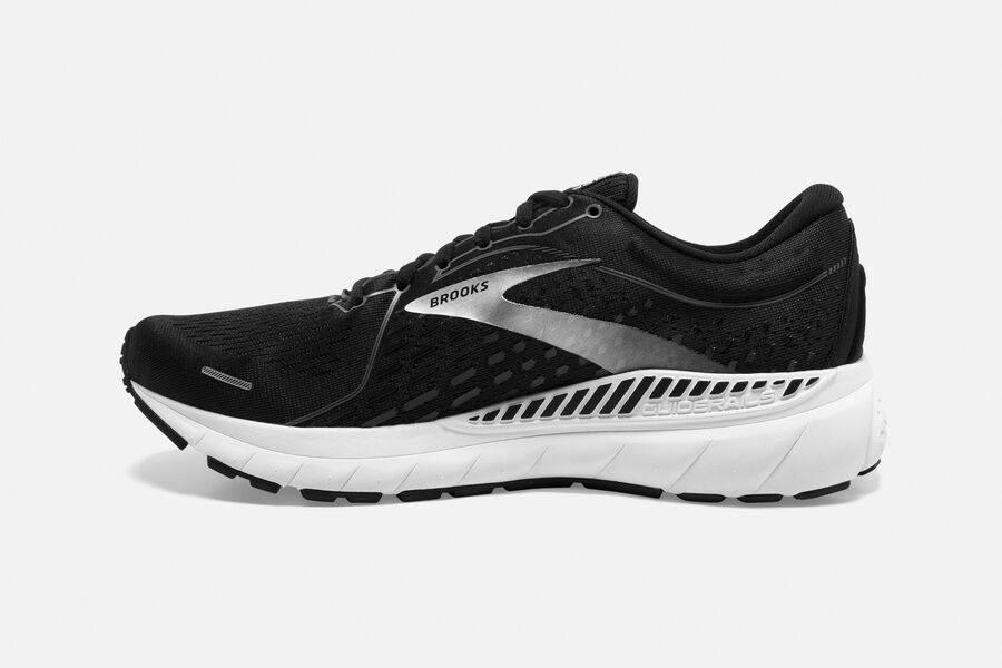 Brooks Adrenaline GTS 21 Road Running Shoes - Mens - Black/White - WP7431098